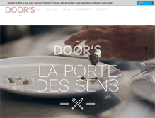 Tablet Screenshot of doorsrestaurant.com